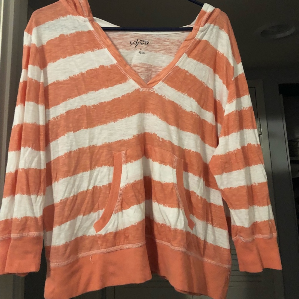 Pullover shirt with hood